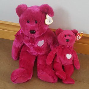 Ty Beanie Baby/Buddy Duo - Valentina Bear